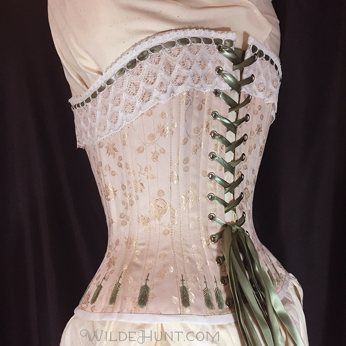 Behold, a Victorian corset, entirely handsewn!
